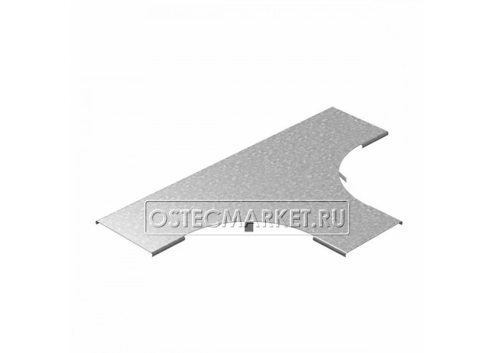 320845 Крышка к Т-отводу плавному универсальному к лотку 50 радиус 200 мм, толщ. 1,0 мм, гор. цинк КТТРП-50-1,0-R200-ГЦ