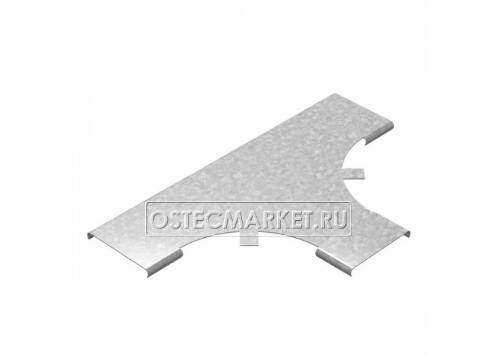 320834 Крышка к Т-отводу плавному универсальному к лотку 300 радиус 200 мм, толщ. 1,0 мм, гор. цинк КТТРП-300-1,0-R200-ГЦ